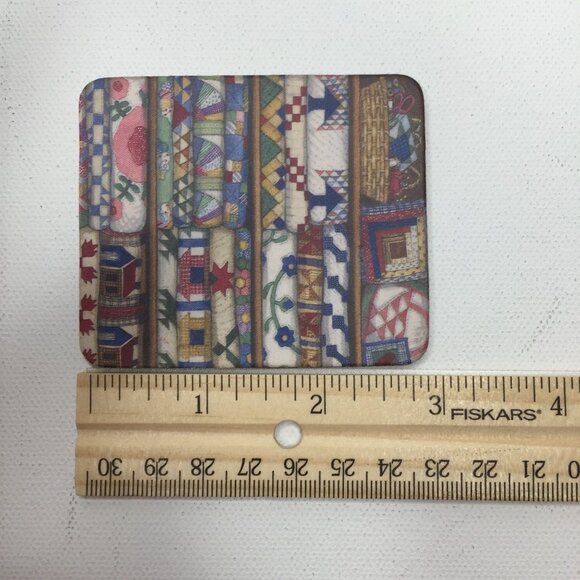 Quilt Refrigerator Magnet Quilting Sewing Home Decor Irish Chain Rose House Blue - Picture 4 of 4